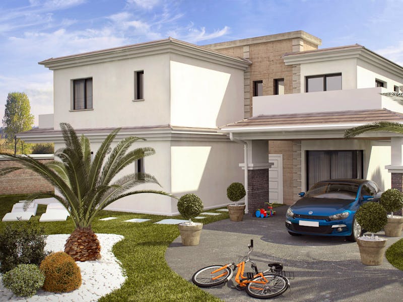 Modern design chalets of 3 or 4 bedrooms with private plot and garden in Gran Alacant. 6