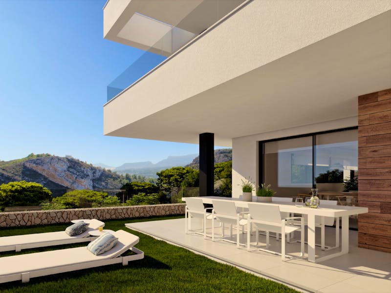 2 or 3 bedrooms apartments with terrace and garden in Benitachell 3