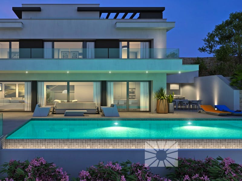 Luxury villas with exclusive plots in Cumbre del Sol urbanization. 0