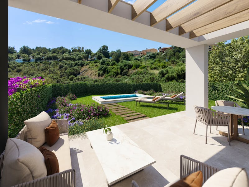Semi-detached villas with sea views in Mallorca 6