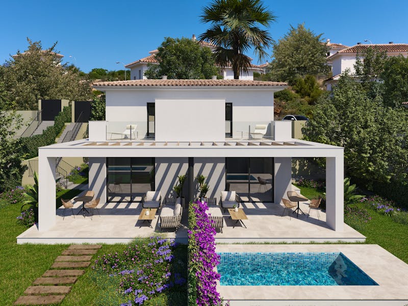 Semi-detached villas with sea views in Mallorca 8