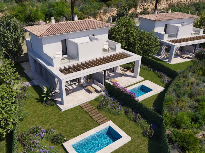 Semi-detached villas with sea views in Mallorca 1