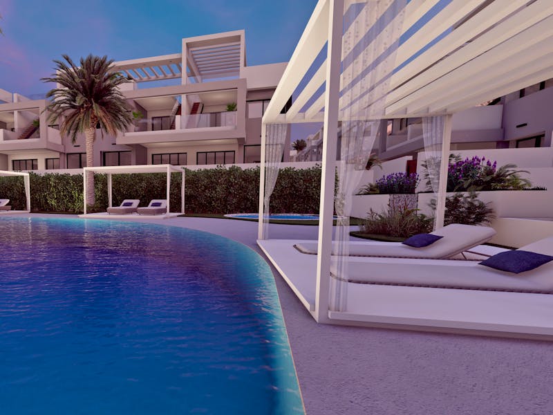 Flats in resort close to the Laguna Rosa of Torrevieja 0